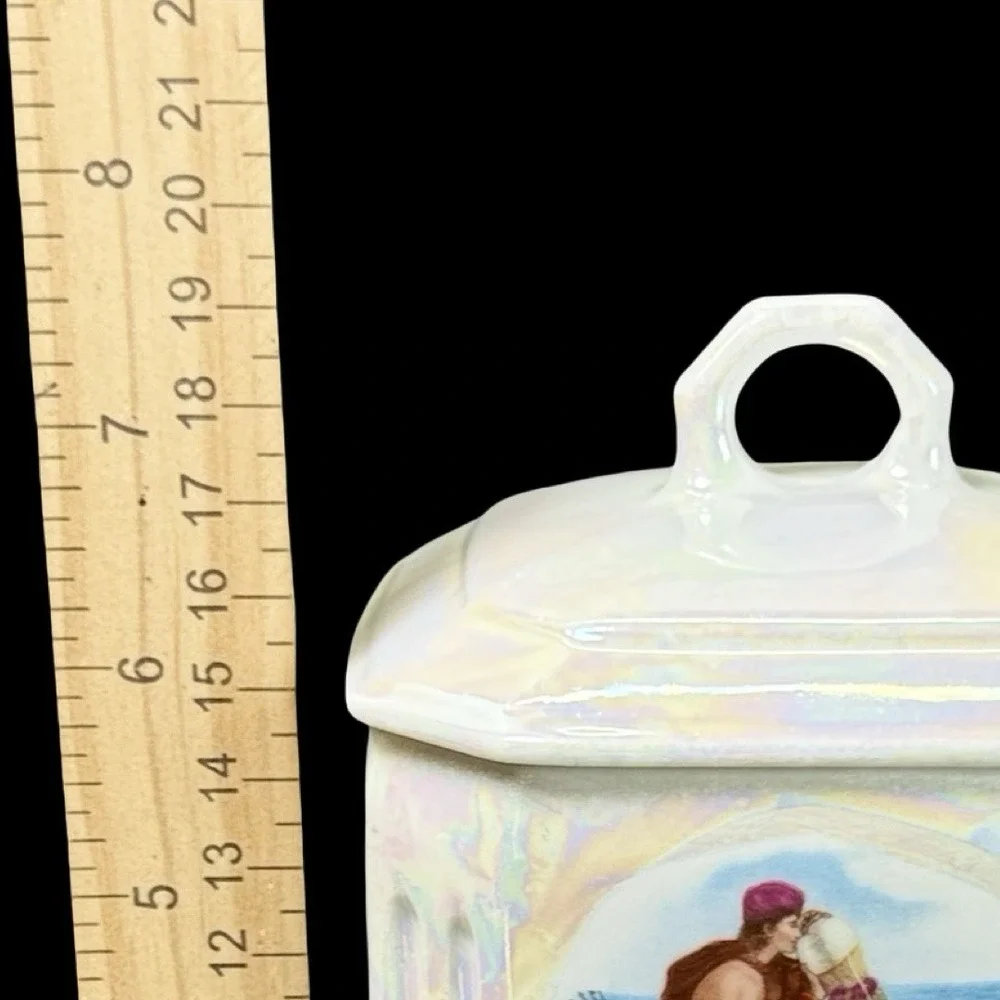MEPOCO‎ Wares Rice Canister Iridescent Lustreware Made In Germany Vintage